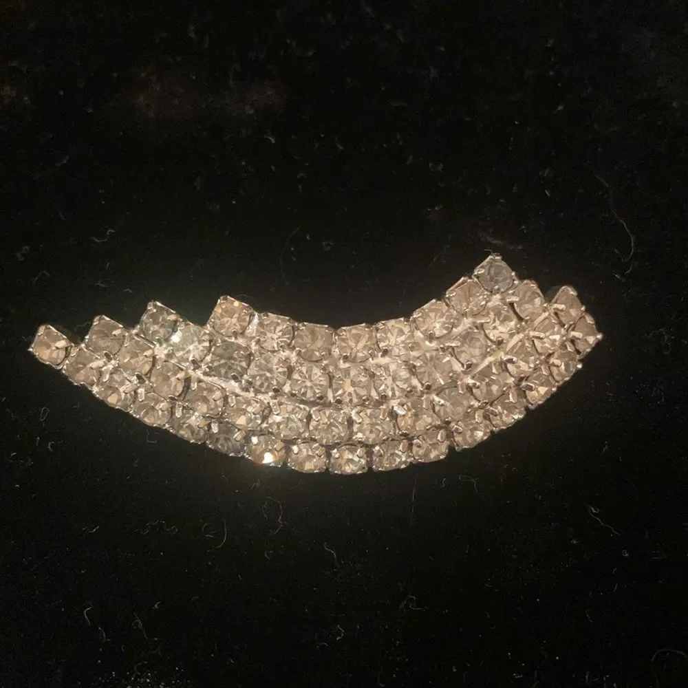 Vintage Rhinestone arch brooch